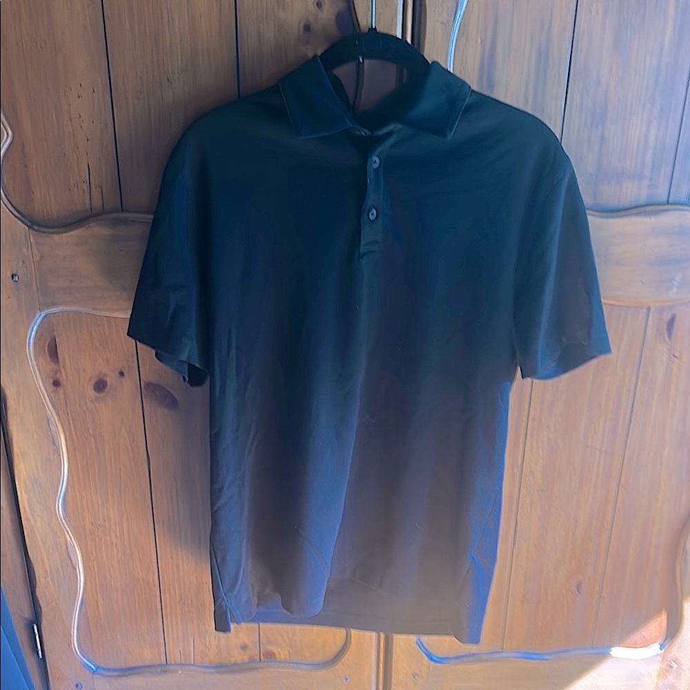Banana Republic Black Polo Shirt with Zipper